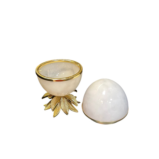 Lotus Ayaklı Mermer Yumurta