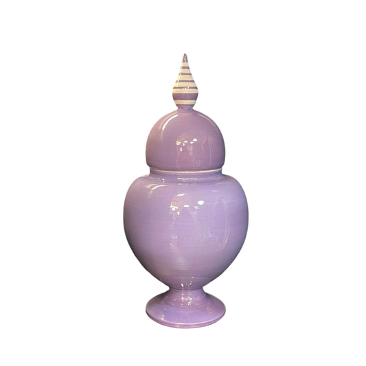 Lila El Yapımı Seramik Küp