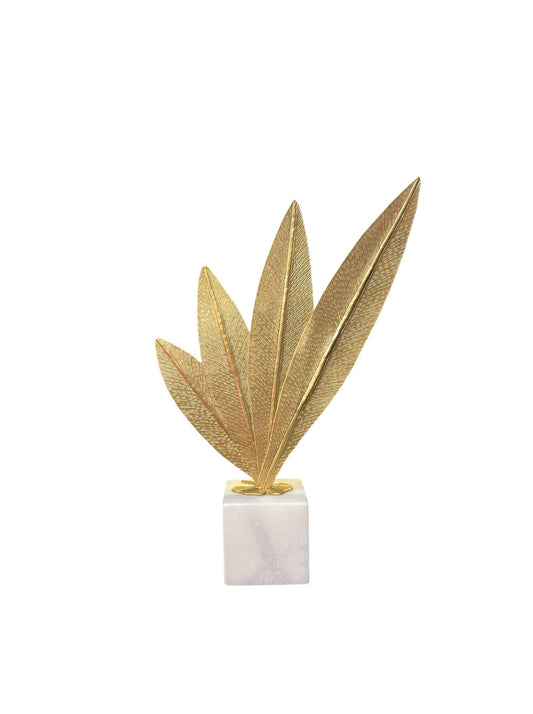 Beyaz Mermer Kaideli Tüy Dekor