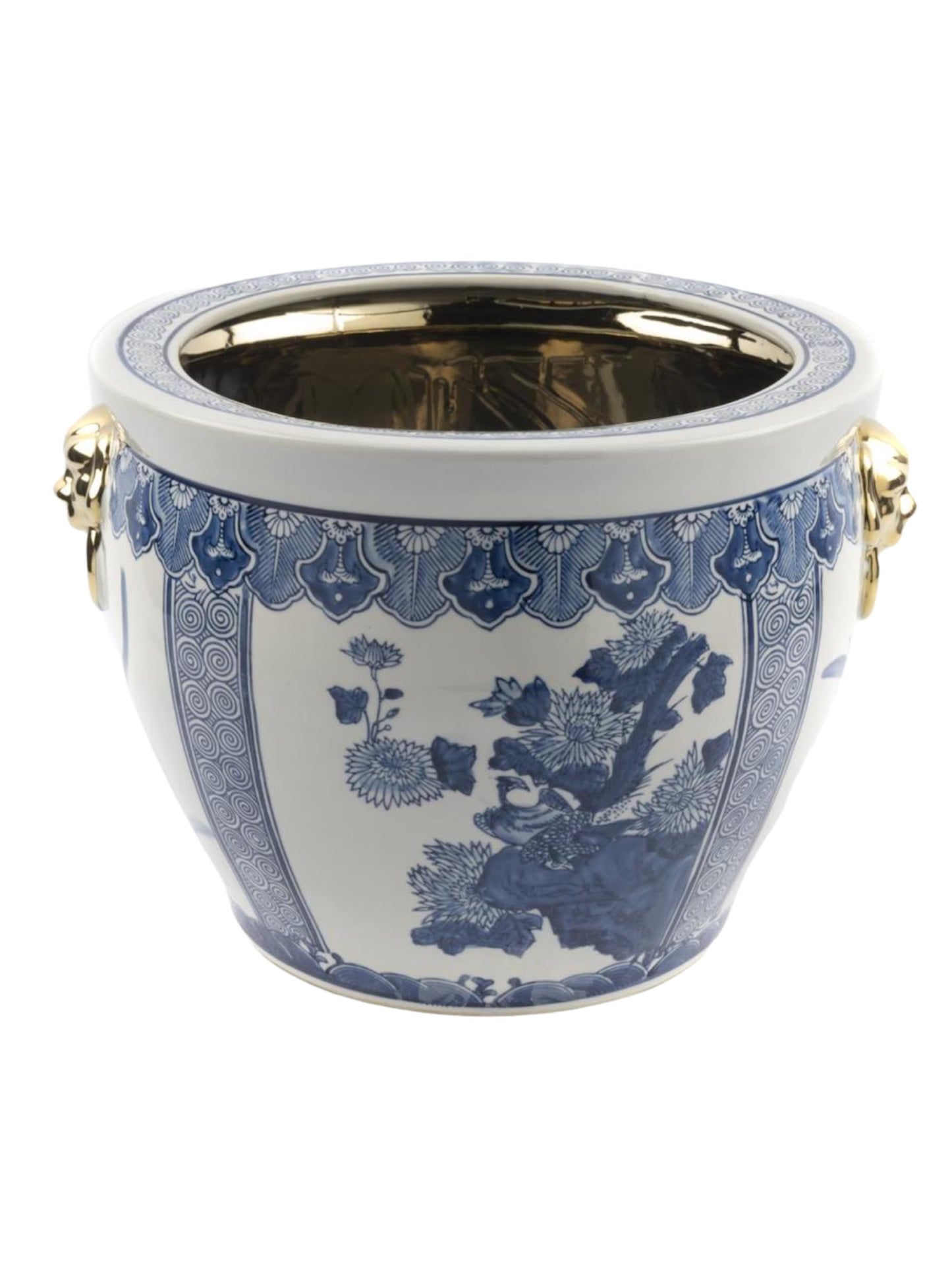 Blue Blanc Porselen Saksı