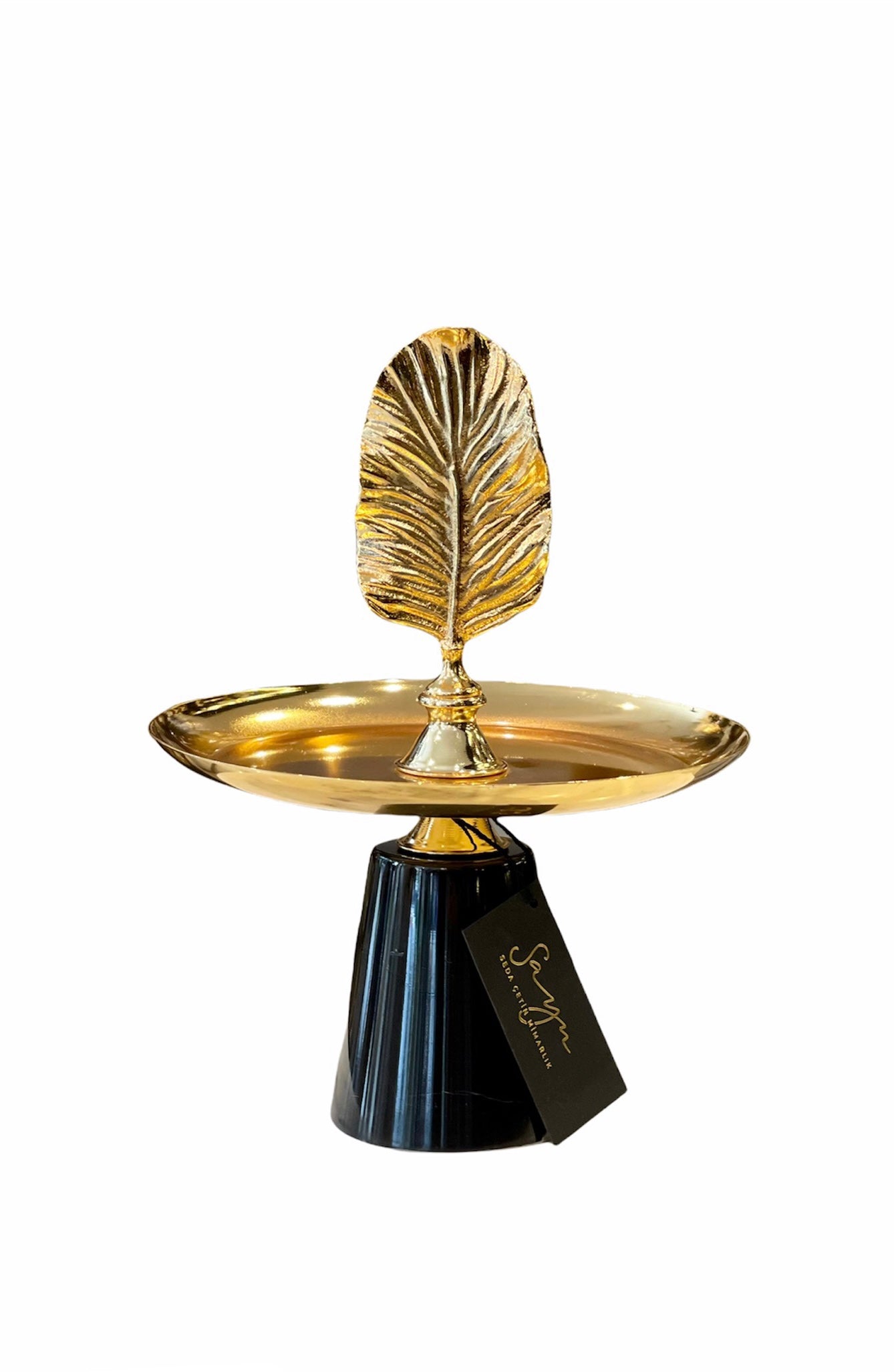 Mermer Ayaklı Gold Sunumluk