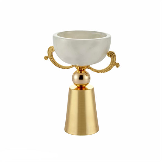 Gold Ayaklı Mermer Kase